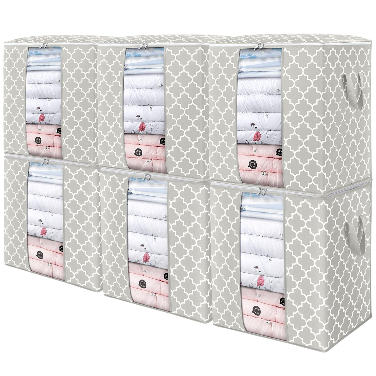 Storage Bags 3 Pack 100L Clothes Organization and Storage Containers