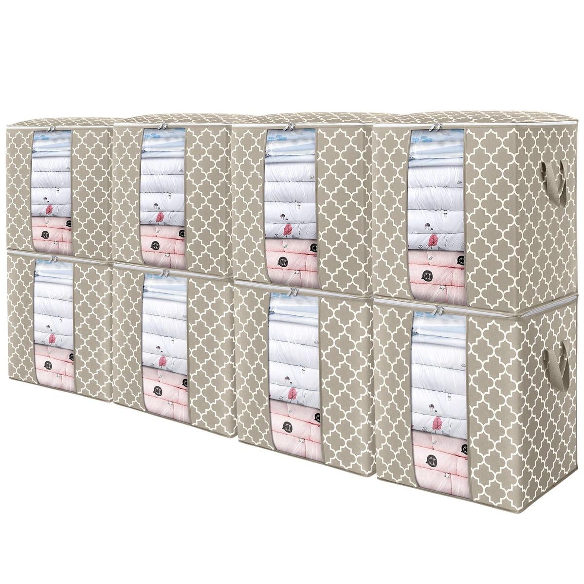 Storage Bags 3 Pack 100L Clothes Organization and Storage Containers