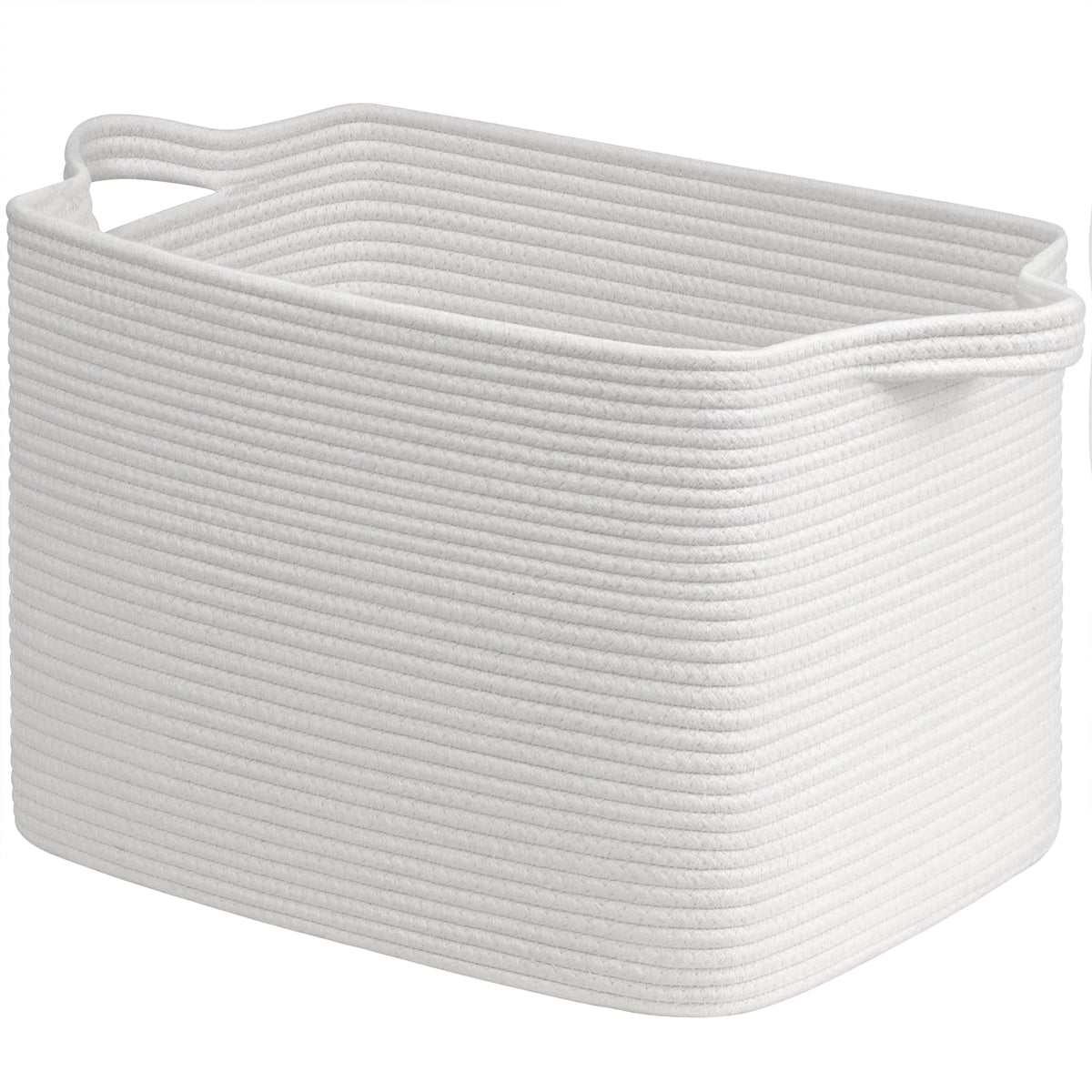 Goodpick Woven Storage Basket for Shelves, 13" x 10" x 9", Black Jute