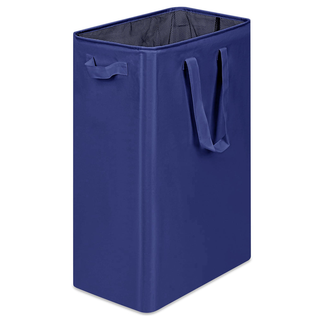 efluky Slim Laundry Basket, Narrow Laundry Hamper with Handles, Collapsible Dirty Clothes Hamper, Tall Laundry Bin for Laundry Room, Dorm and Bedroom, 12.7 Gallons(48L) Beige
