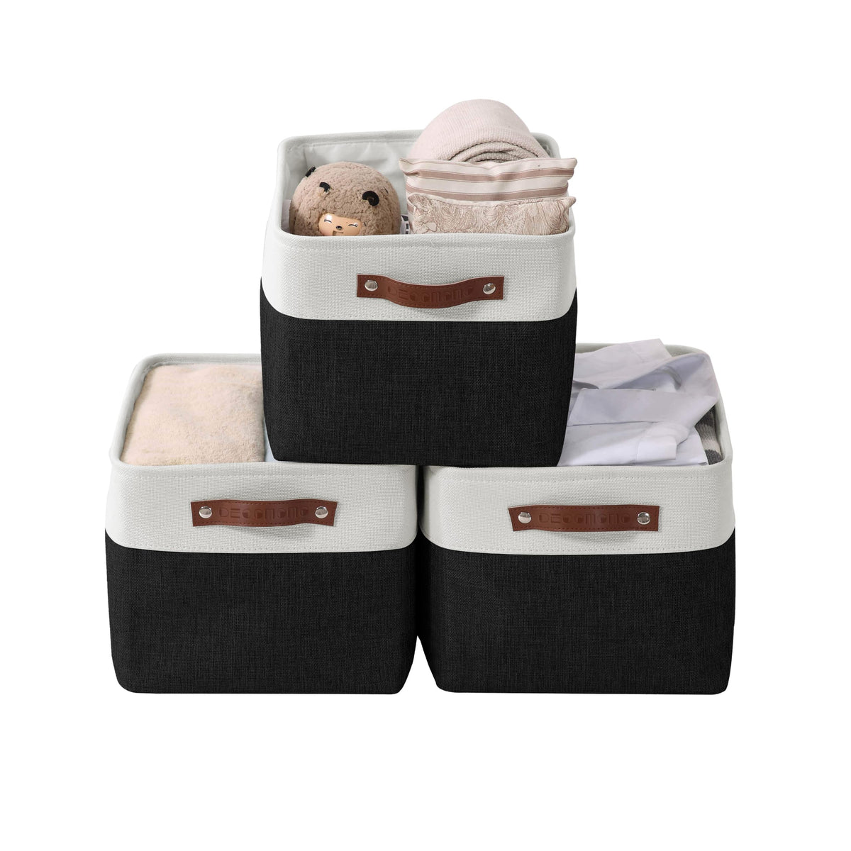DECOMOMO Storage Bins, Large Fabric Storage Baskets for Shelves 1 Pack