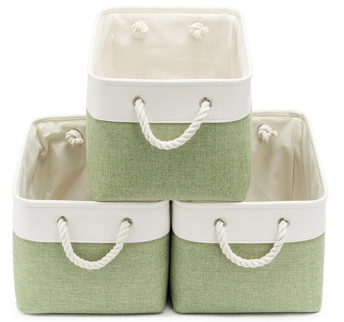15.7x11.8x8.26 Inch Fabric Large Storage Bins with Handles 3 Pack