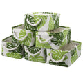 Small Storage Baskets for Shelves,Fabric Storage Baskets for Closet,Rectangular Collapsible Baskets for organizing Clothes,Books,Gifts