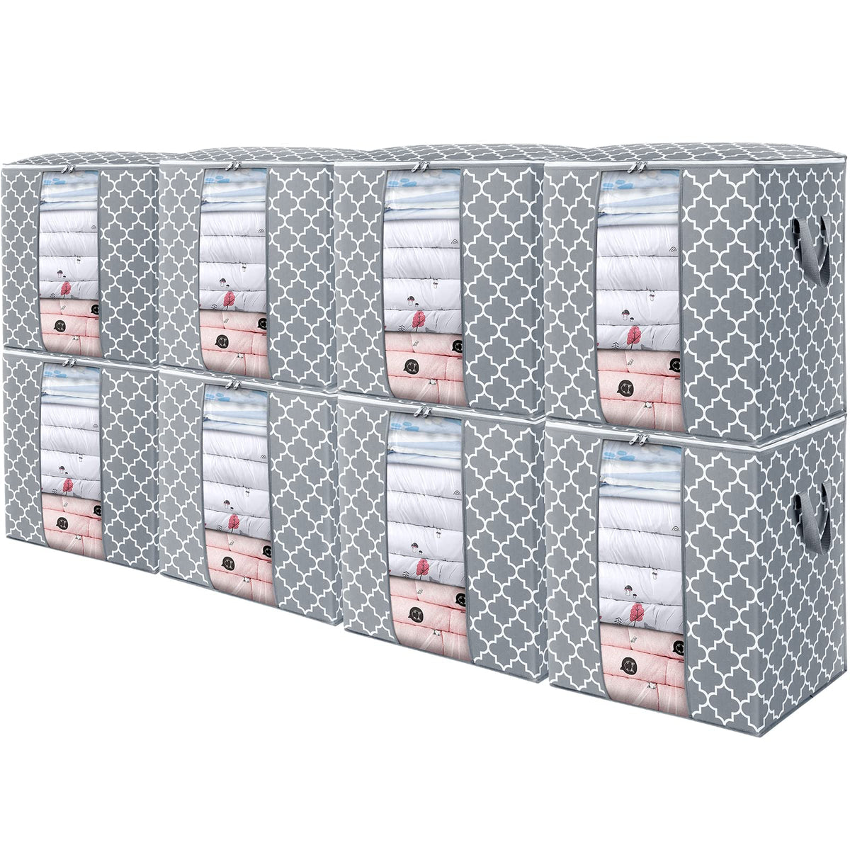 Storage Bags 3 Pack 100L Clothes Organization and Storage Containers