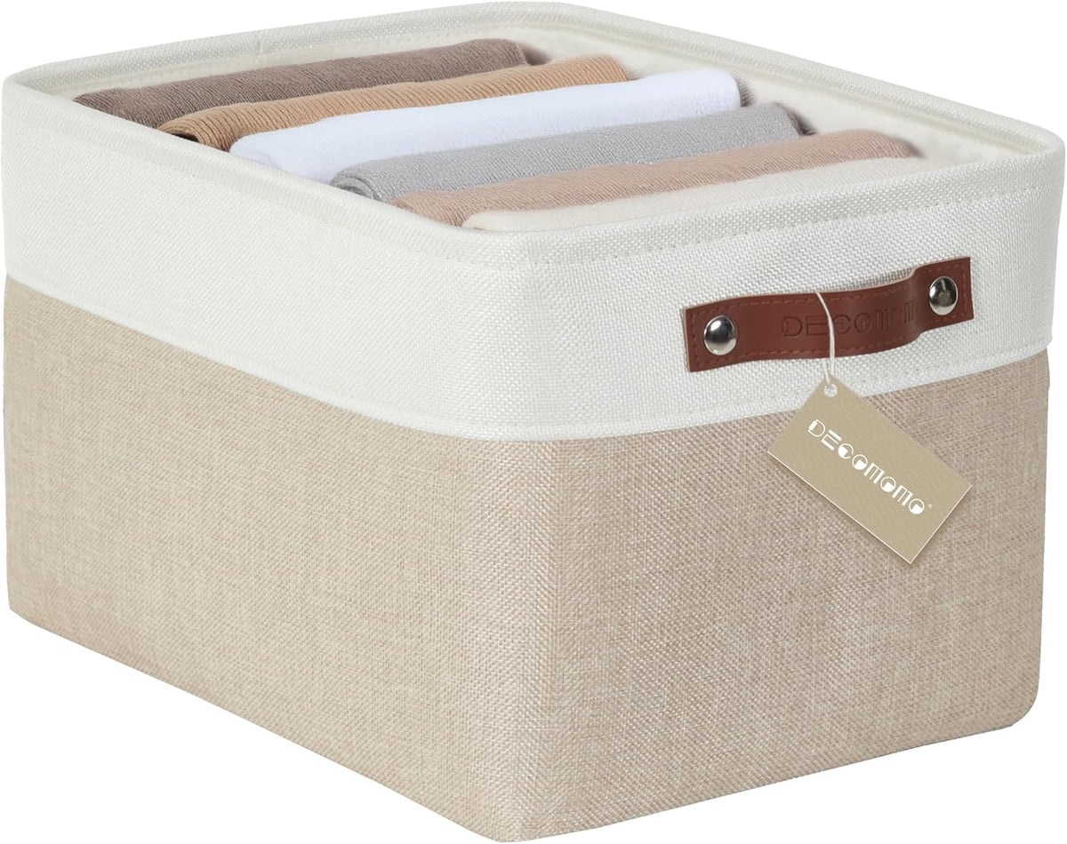DECOMOMO Storage Bins, Large Fabric Storage Baskets for Shelves 1 Pack