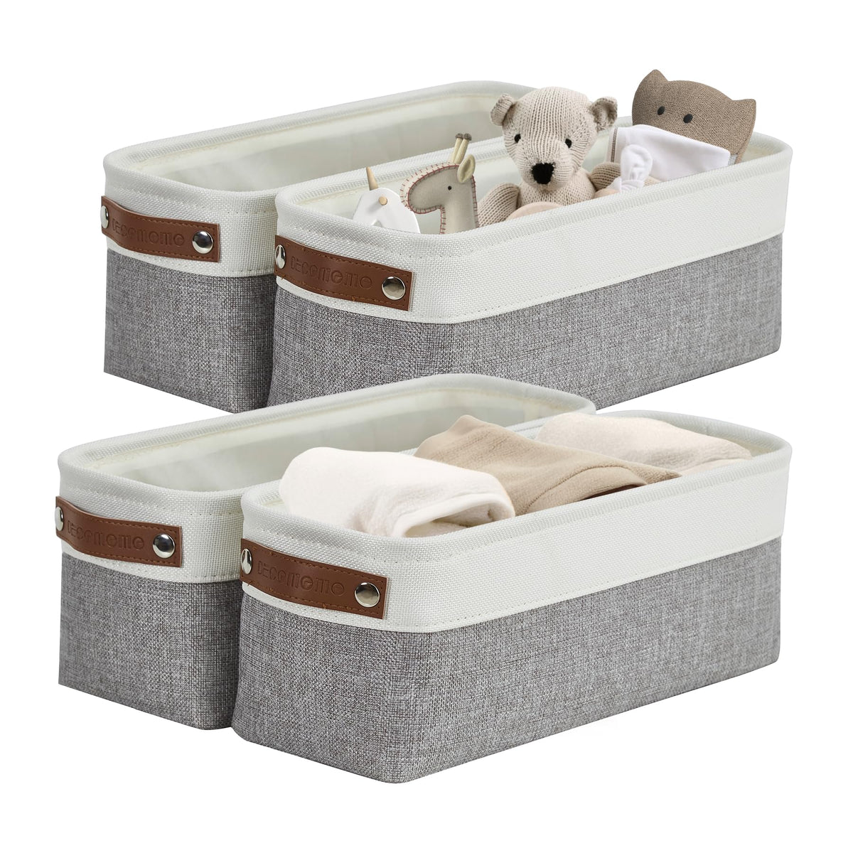 DECOMOMO Storage Bins, Large Fabric Storage Baskets for Shelves 1 Pack