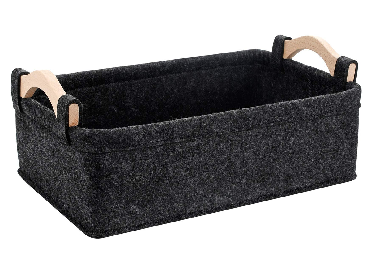 Shallow Storage Baskets Bins Medium Fabric Storage Basket Cube Organizer for Shelves Closet Bedroom Living Room Laundry Room Nursery Storage Basket