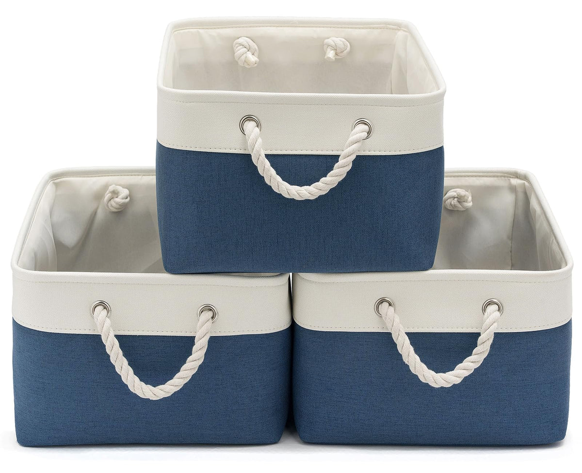 15.7x11.8x8.26 Inch Fabric Large Storage Bins with Handles 3 Pack
