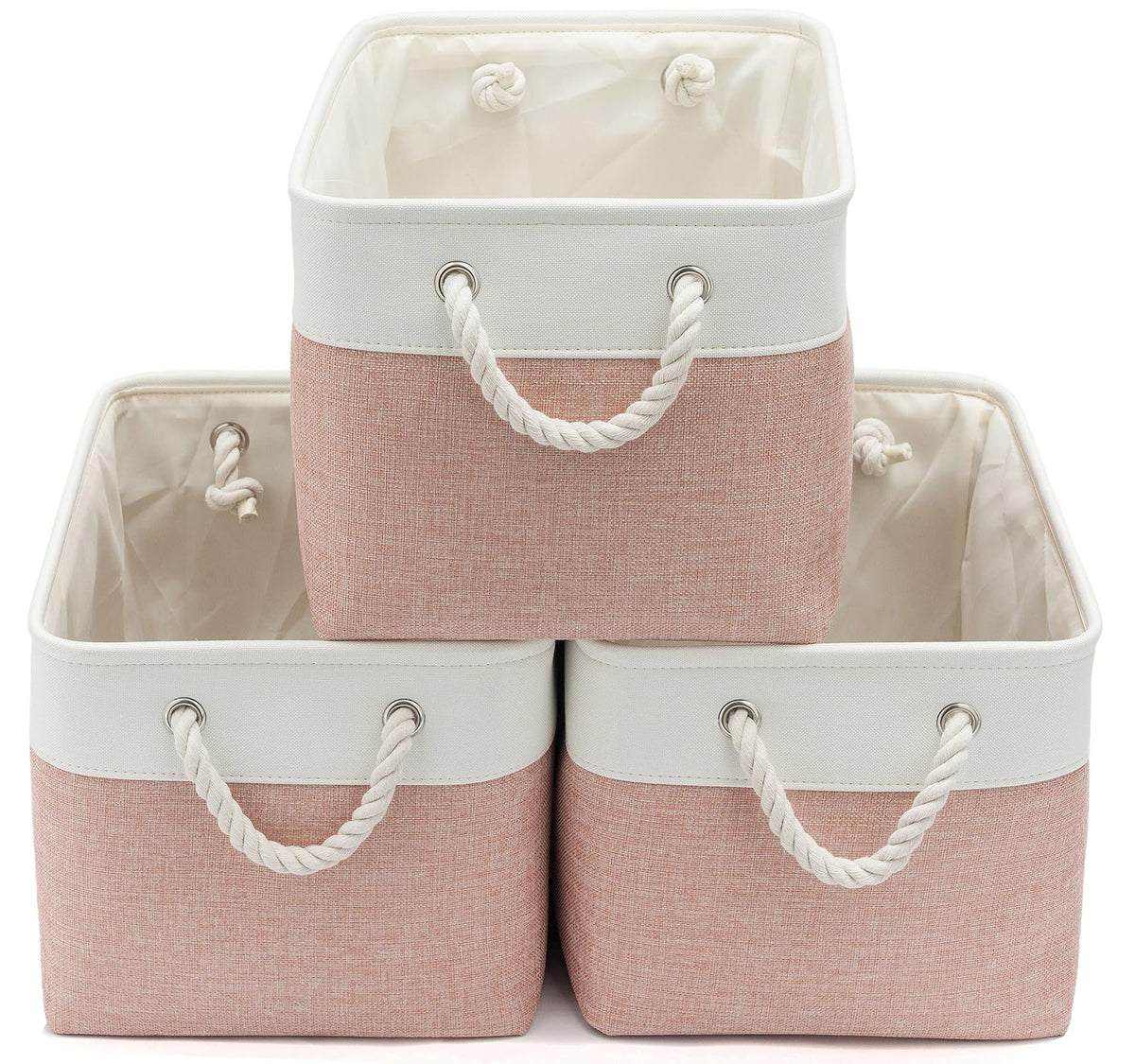 15.7x11.8x8.26 Inch Fabric Large Storage Bins with Handles 3 Pack
