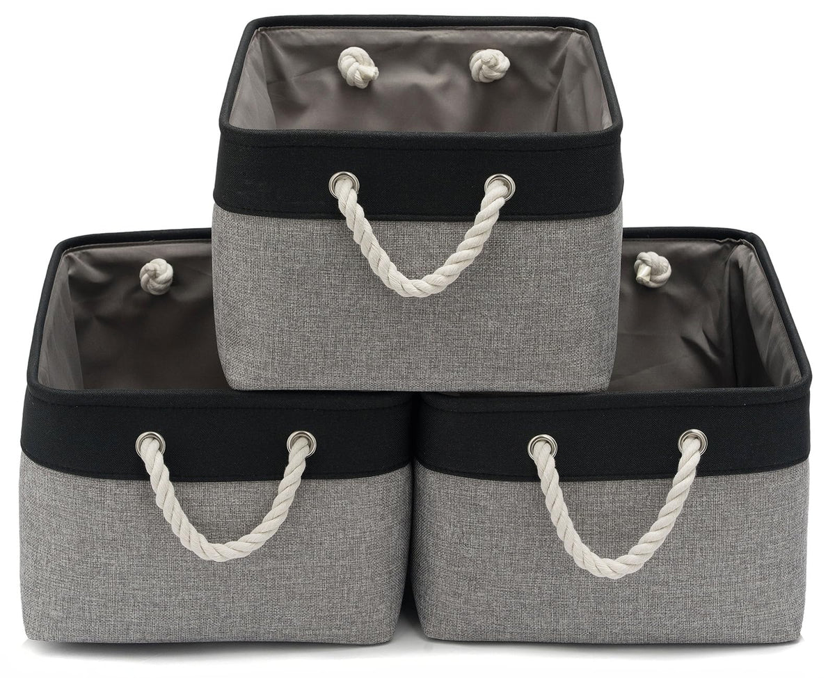 15.7x11.8x8.26 Inch Fabric Large Storage Bins with Handles 3 Pack