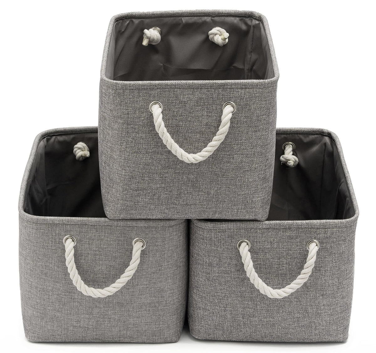 15.7x11.8x8.26 Inch Fabric Large Storage Bins with Handles 3 Pack