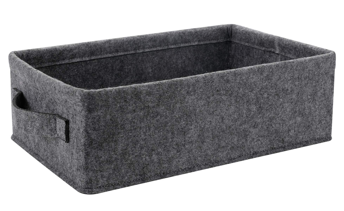 Shallow Storage Baskets Bins Medium Fabric Storage Basket Cube Organizer for Shelves Closet Bedroom Living Room Laundry Room Nursery Storage Basket