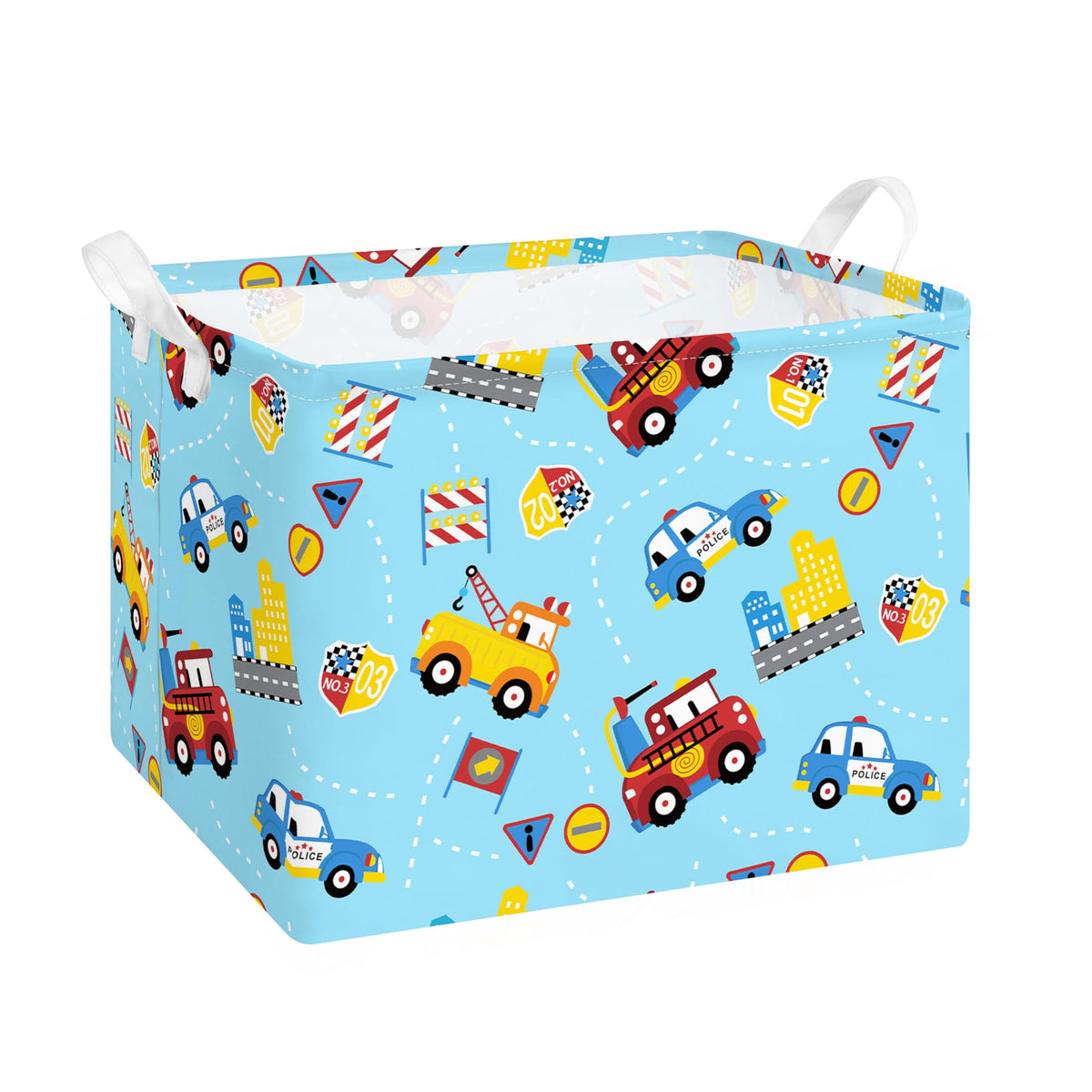 Collapsible Storage Basket Collapsible Fabric Laundry Basket with Handles