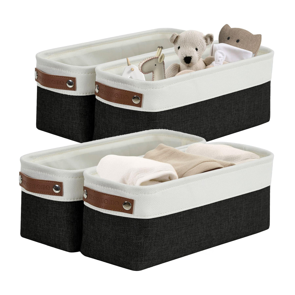DECOMOMO Storage Bins, Large Fabric Storage Baskets for Shelves 1 Pack