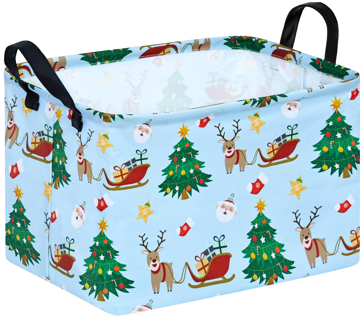 Spring Flower Gift Storage Basket Rectangle Storage Organizer for Nursery Hamper Home Bedroom Laundry Hamper Shelf Baskets.
