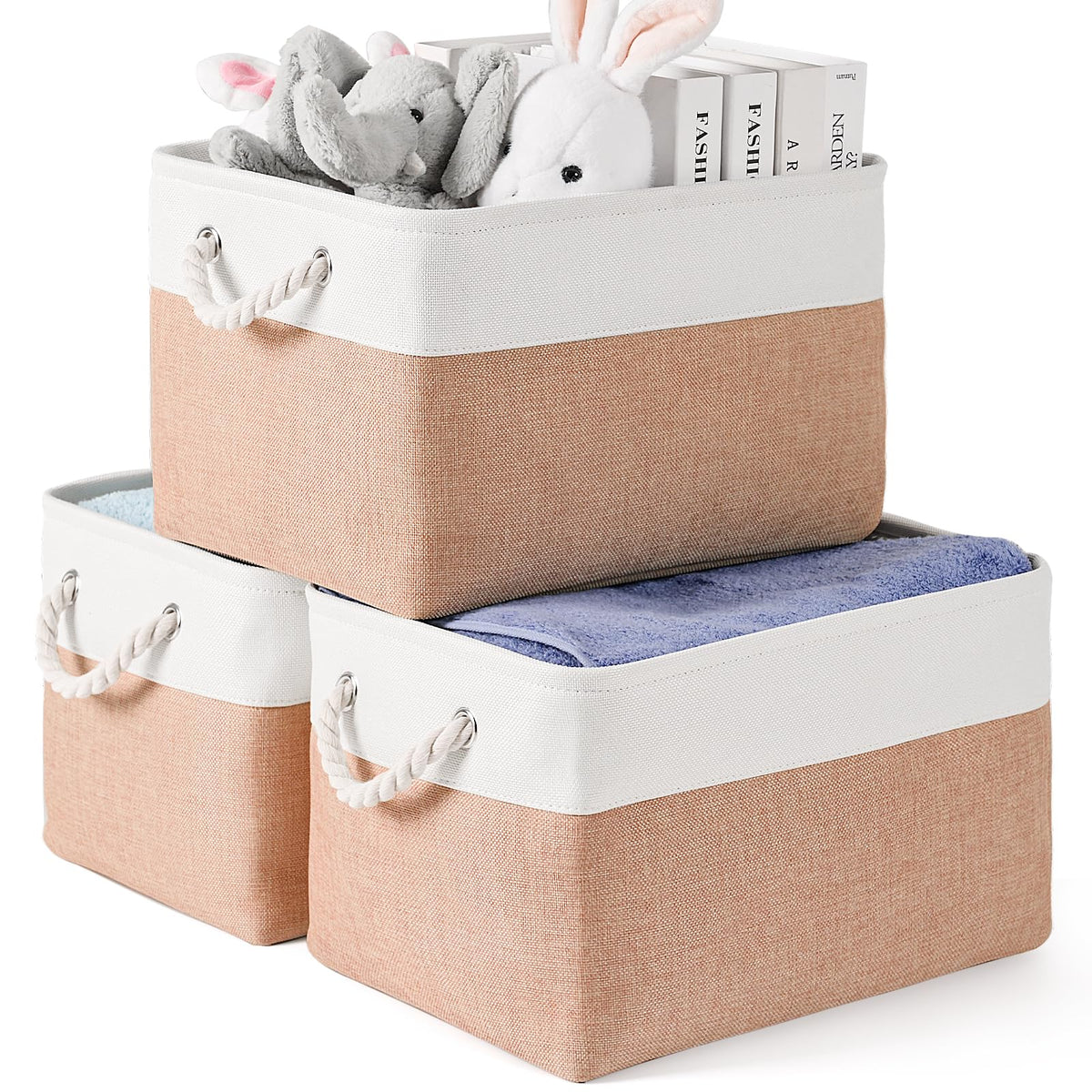 DUHEL Storage Baskets Bins 3 Pack
