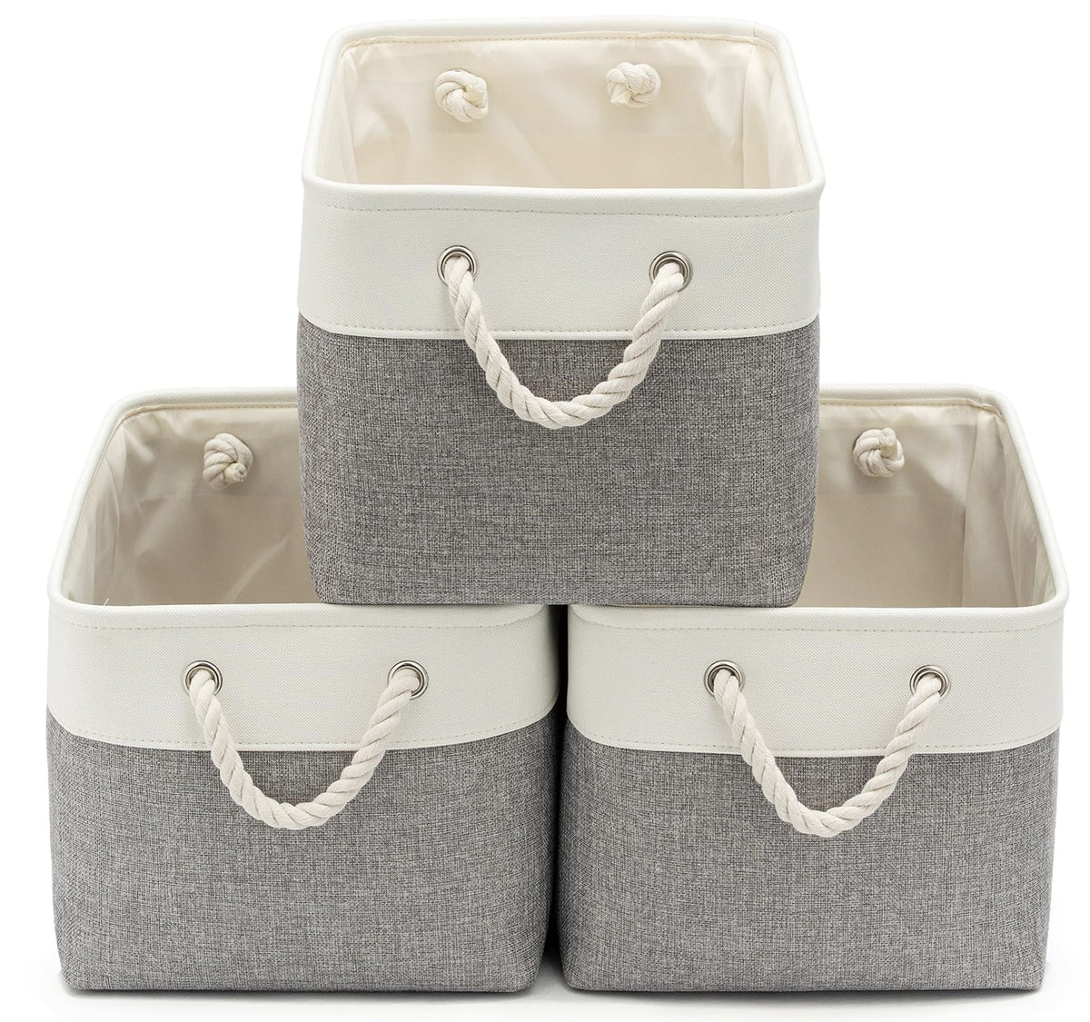 15.7x11.8x8.26 Inch Fabric Large Storage Bins with Handles 3 Pack