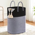 Laundry Basket,Woven Cotton Rope Laundry Hamper,Versatile Storage for Dirty Clothes,Baby Toys,and Blankets in Bathroom, Nursery,and Living Room (Brown, 60L)