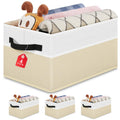 Large Shelf Storage Bins 4 Pack,Grey Collapsible Baskets