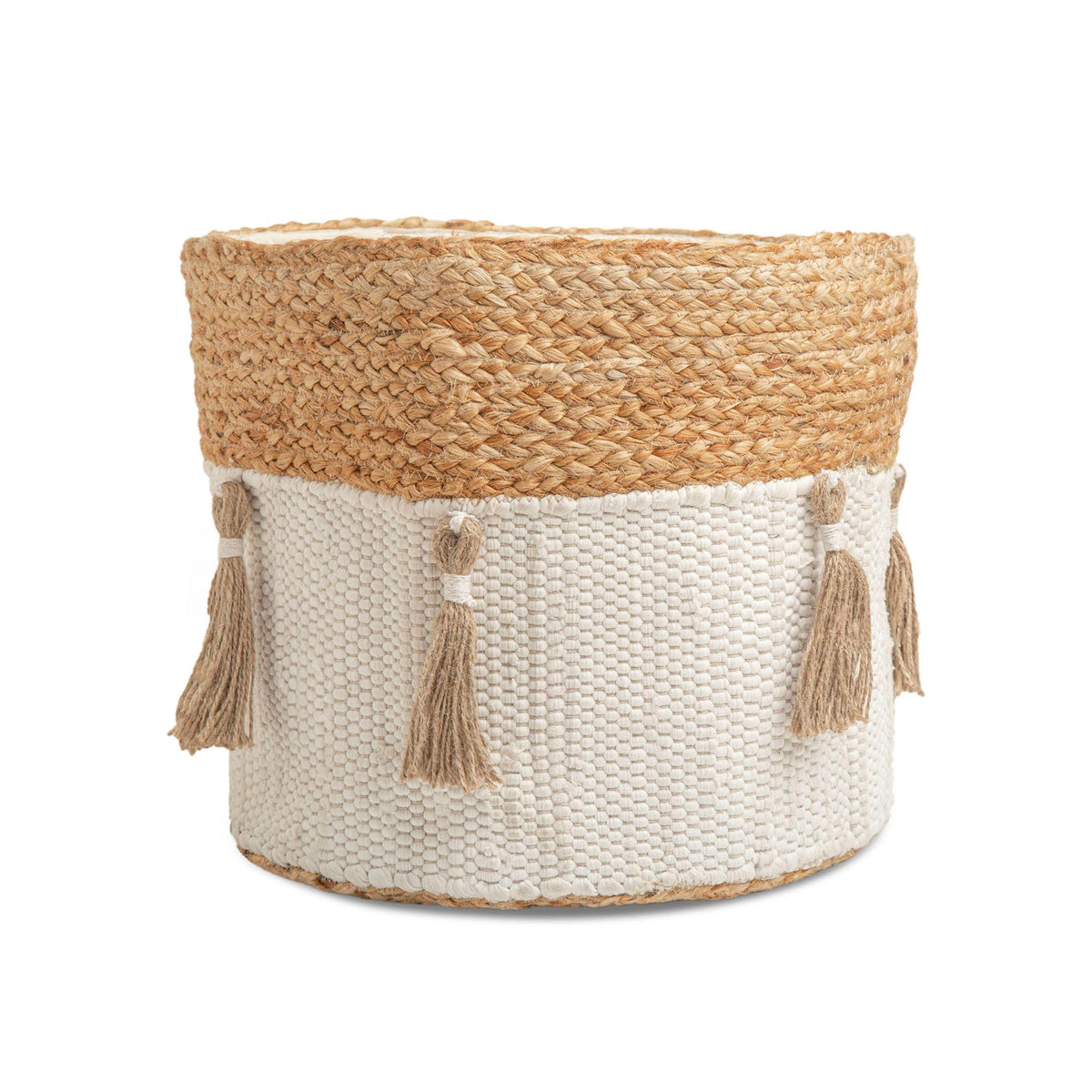 Crane Baby Fabric Round Nursery Storage Basket, Toy Storage, Woodland Nursery Decor, 13"x12", Toy Basket, Baby Storage Organizer, Toy Organizers and Storage Bins, Baby Organizers and Storage, Toy Bins