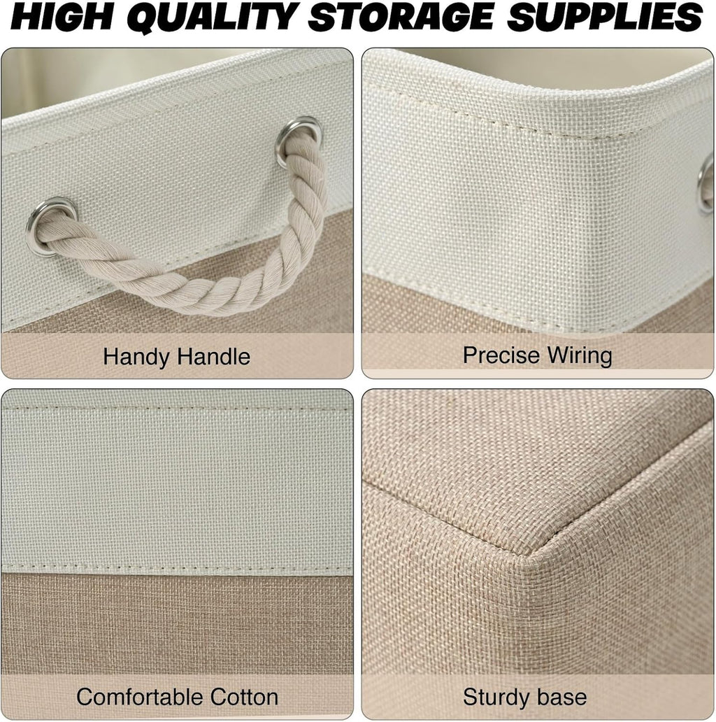 DUHEL Storage Baskets Bins 3 Pack