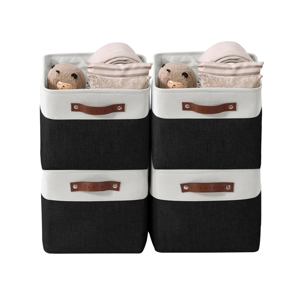 DECOMOMO Storage Bins, Large Fabric Storage Baskets for Shelves 1 Pack