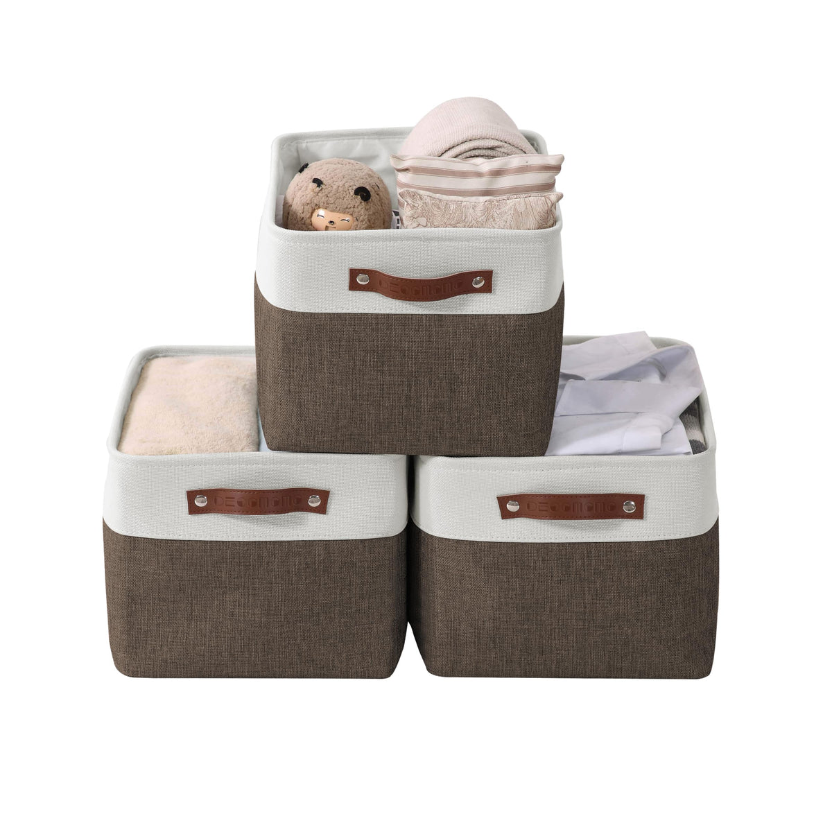 DECOMOMO Storage Bins, Large Fabric Storage Baskets for Shelves 1 Pack