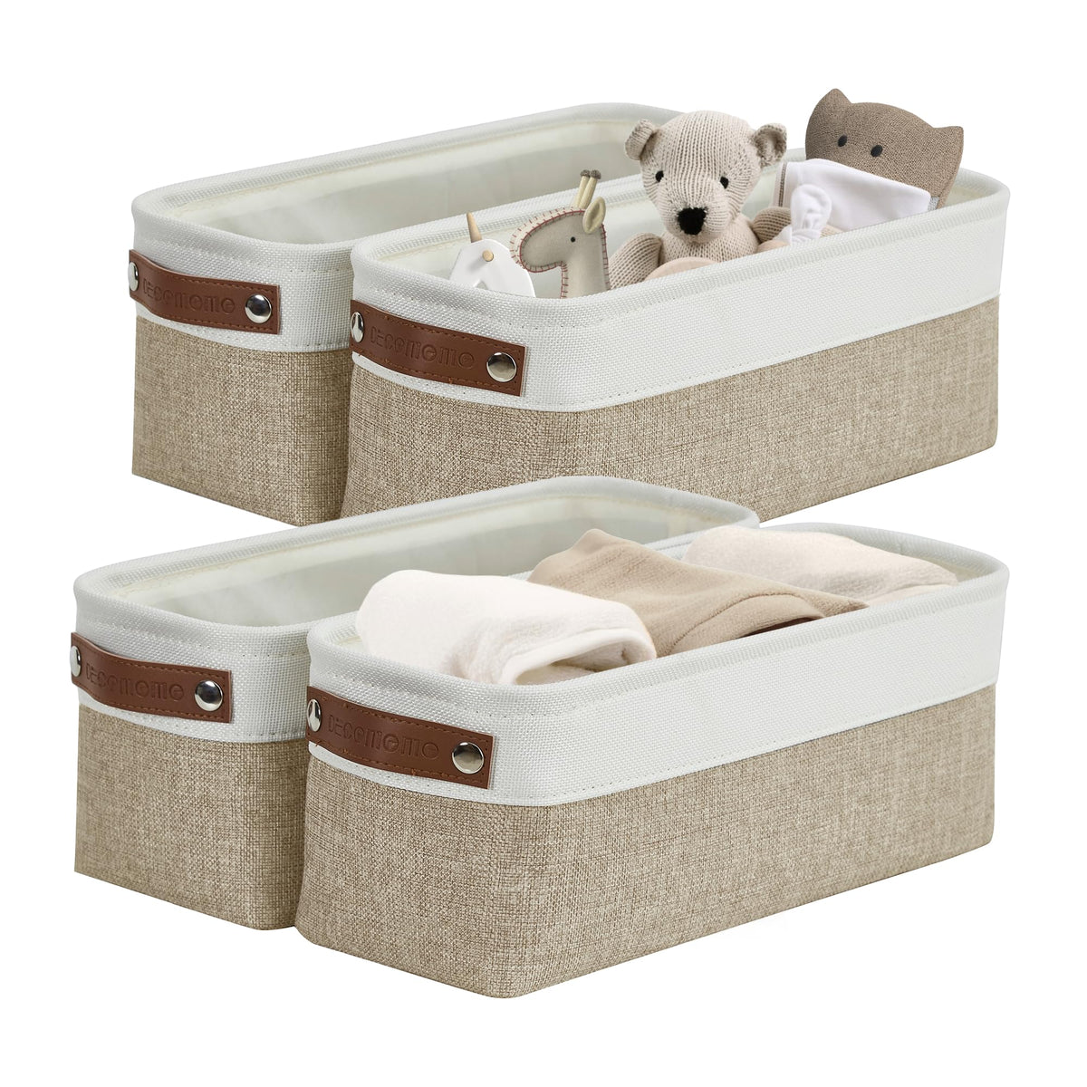 DECOMOMO Storage Bins, Large Fabric Storage Baskets for Shelves 1 Pack