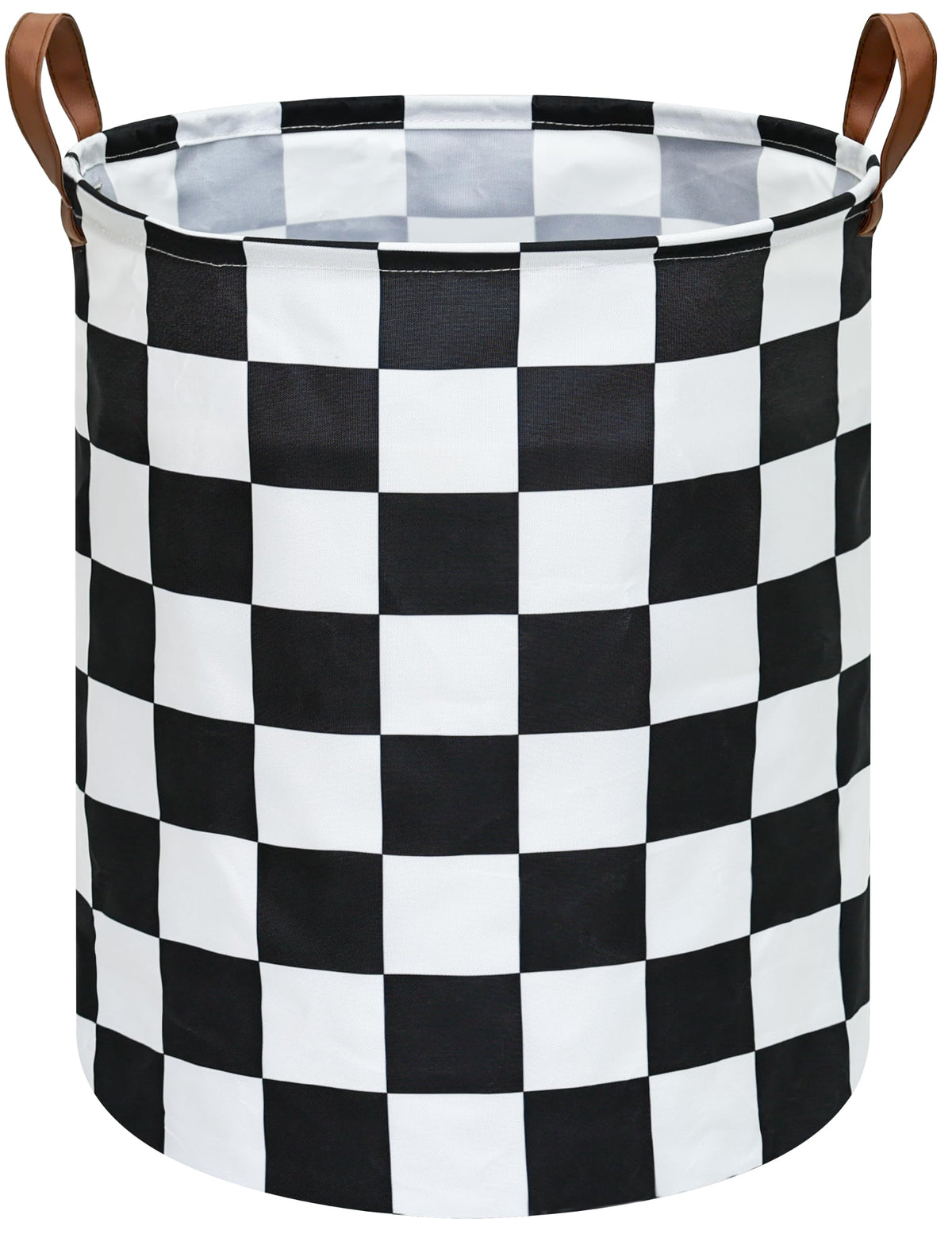 MAIZMZ Sage Checkered Storage Basket Extra Large 80L Kids Hamper Baby Laundry Basket Waterproof Toys Car Organizer Collapsible Canvas for Home/Dorm/Pet/Office/Closet/Shelf/Gift Baskets