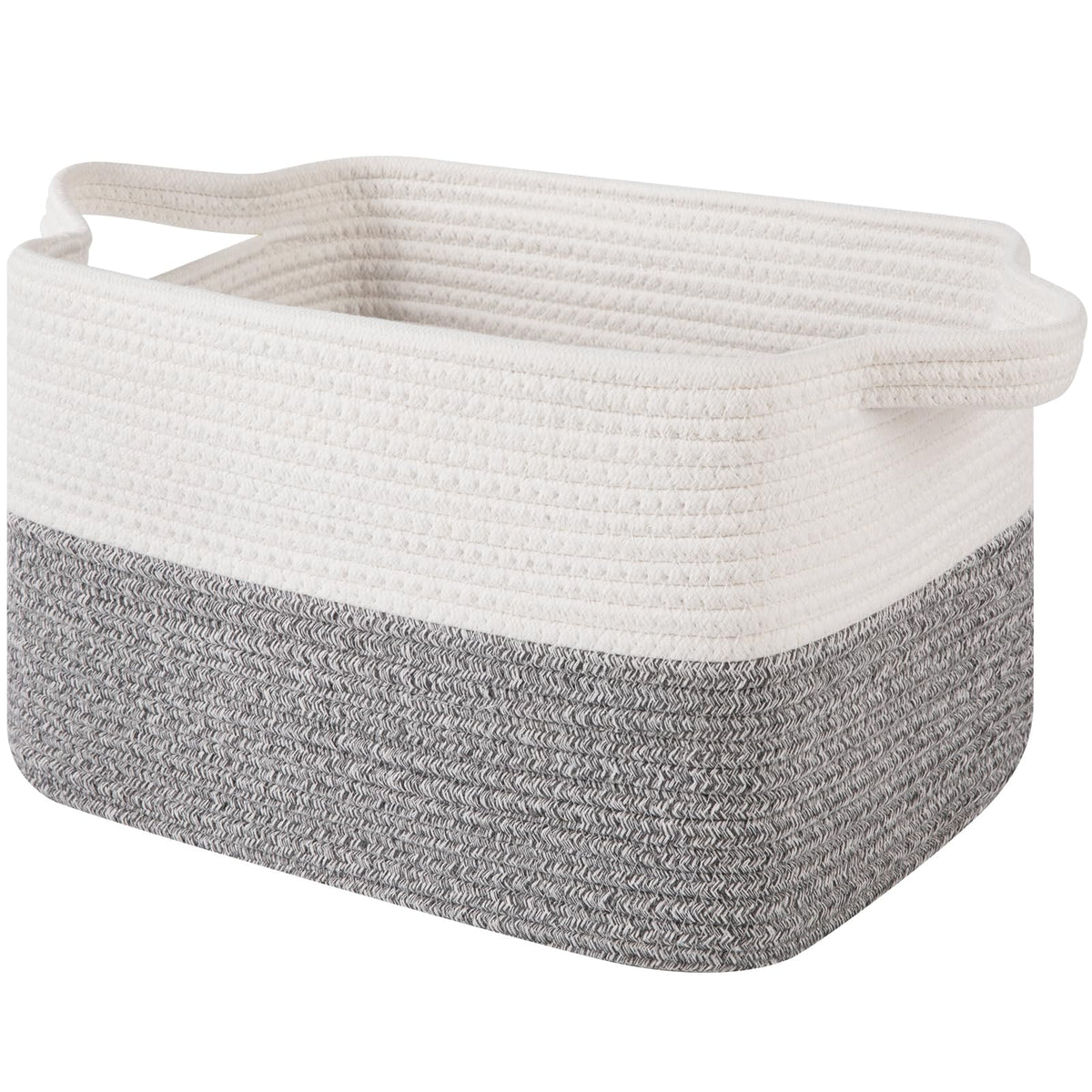 OIAHOMY 30L Woven Storage Basket for Shelves Baskets for Organizing Brown