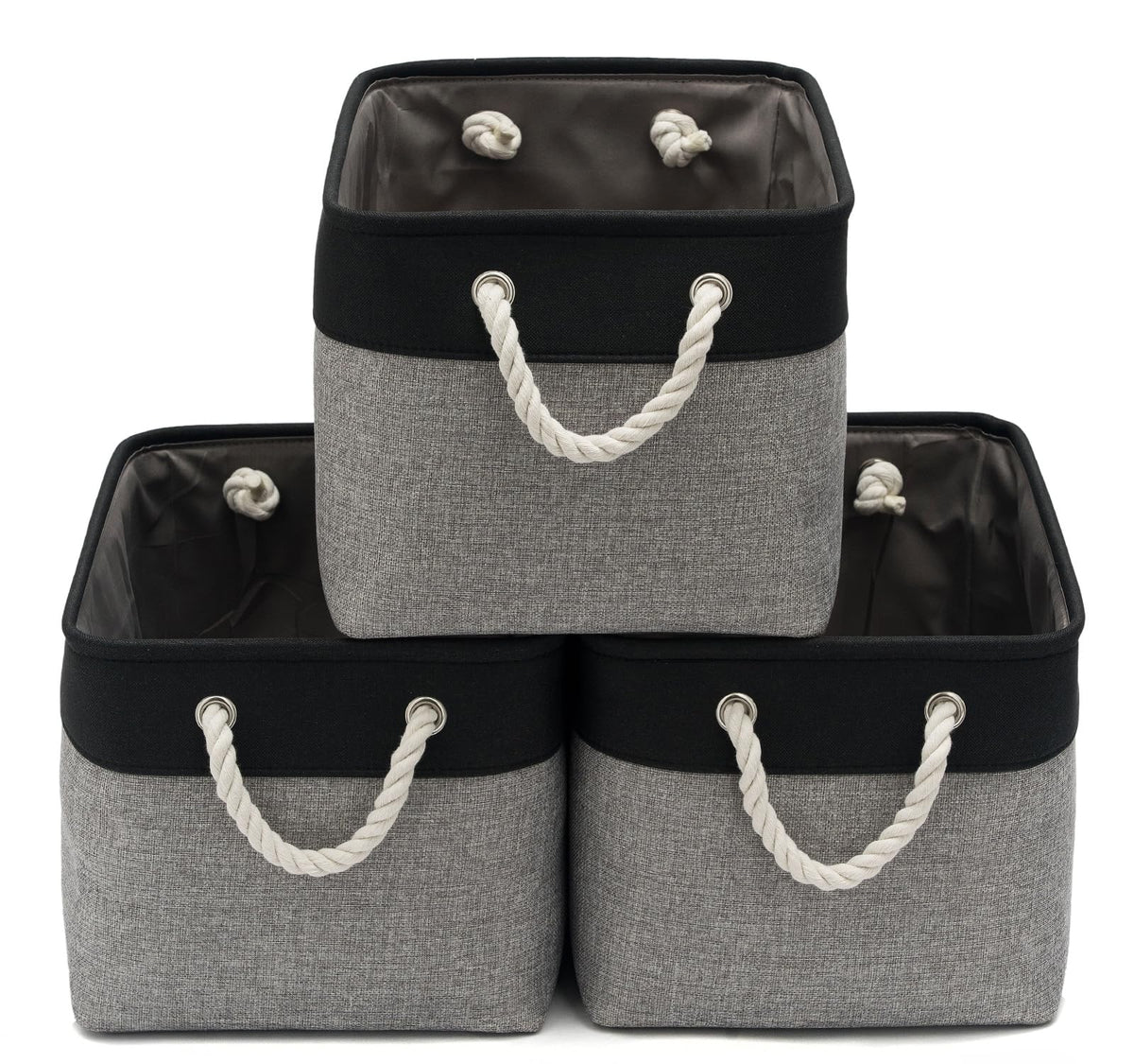 15.7x11.8x8.26 Inch Fabric Large Storage Bins with Handles 3 Pack