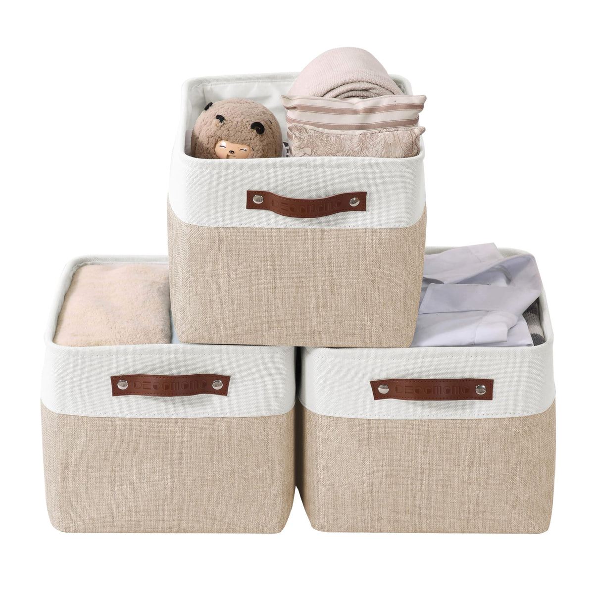 DECOMOMO Storage Bins, Large Fabric Storage Baskets for Shelves 1 Pack