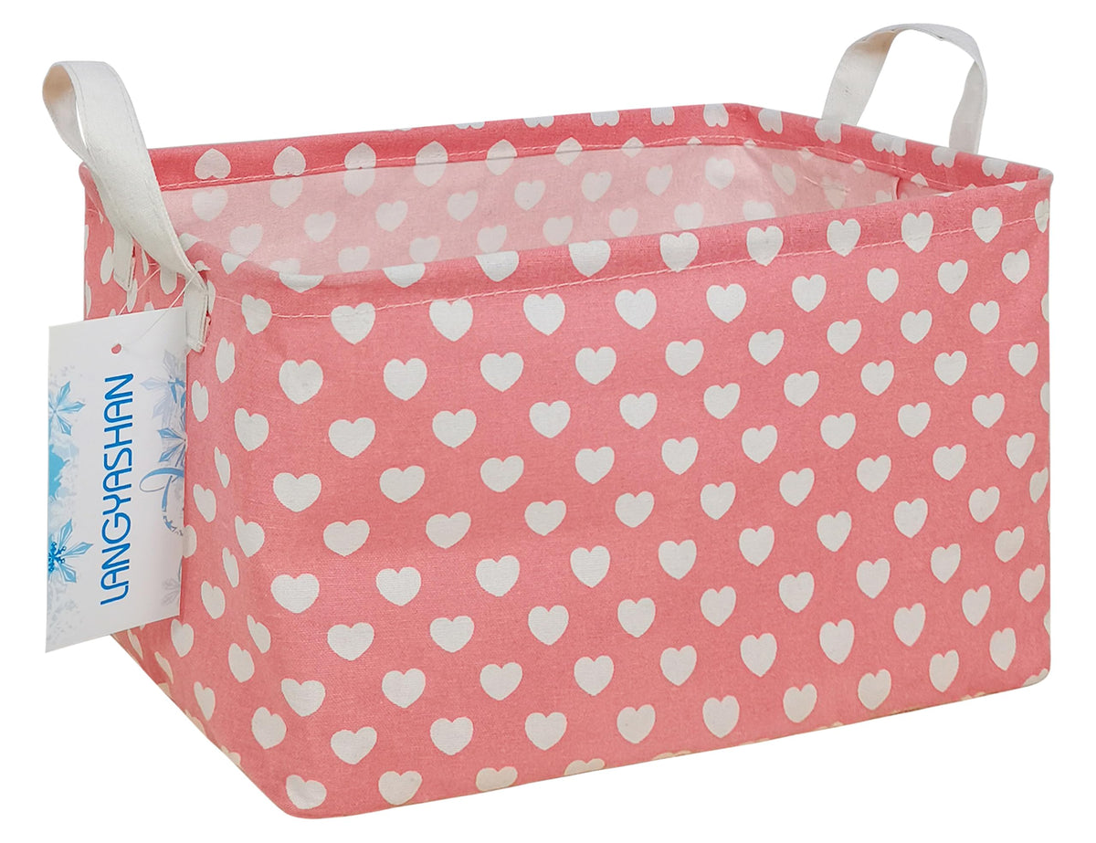 Rectangular Collapsible Grey Point Storage Basket Nursery Organizer
