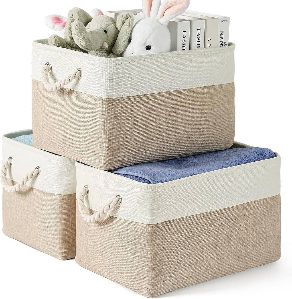 DUHEL Storage Baskets Bins 3 Pack