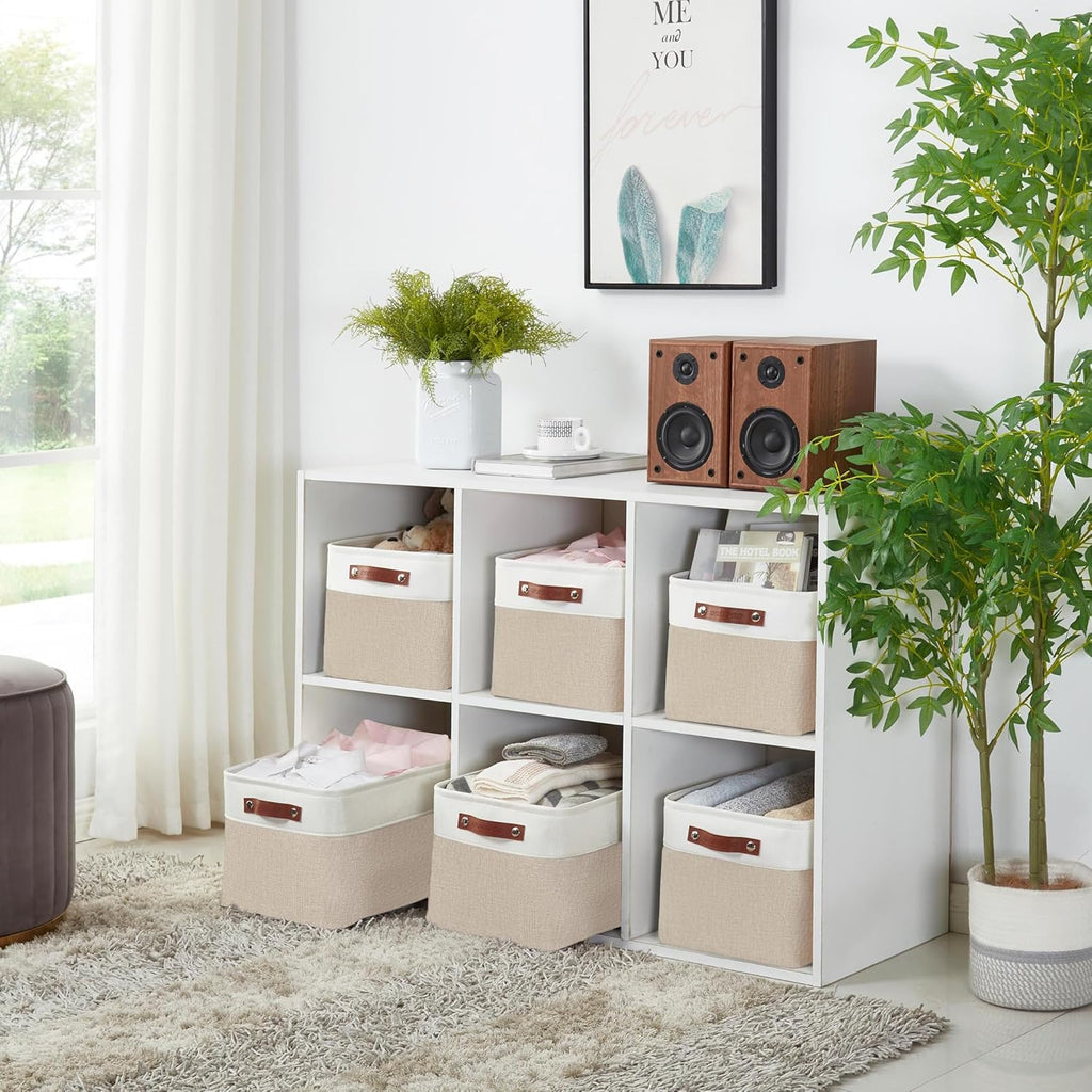 DECOMOMO Storage Bins, Large Fabric Storage Baskets for Shelves 1 Pack
