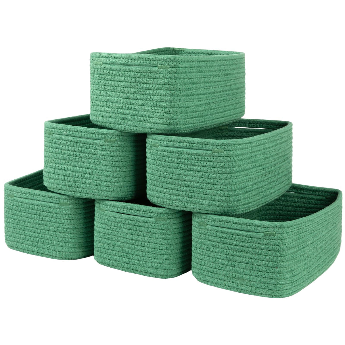 OIASKET 6 Pack Small Storage Baskets for Shelves, Basket for Organizing