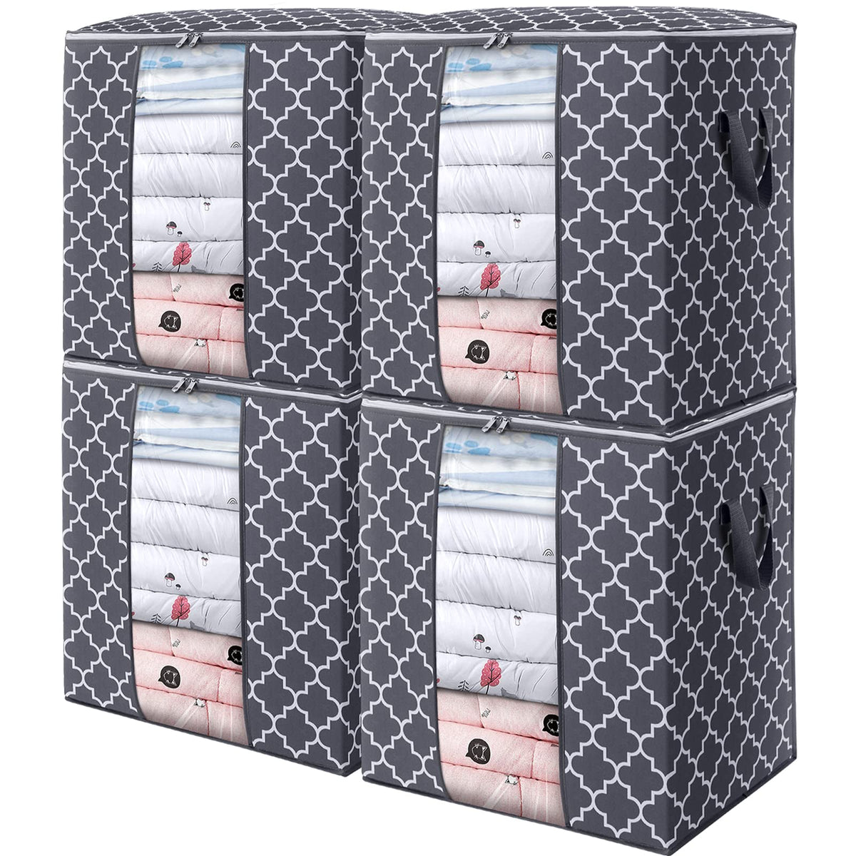 Storage Bags 3 Pack 100L Clothes Organization and Storage Containers