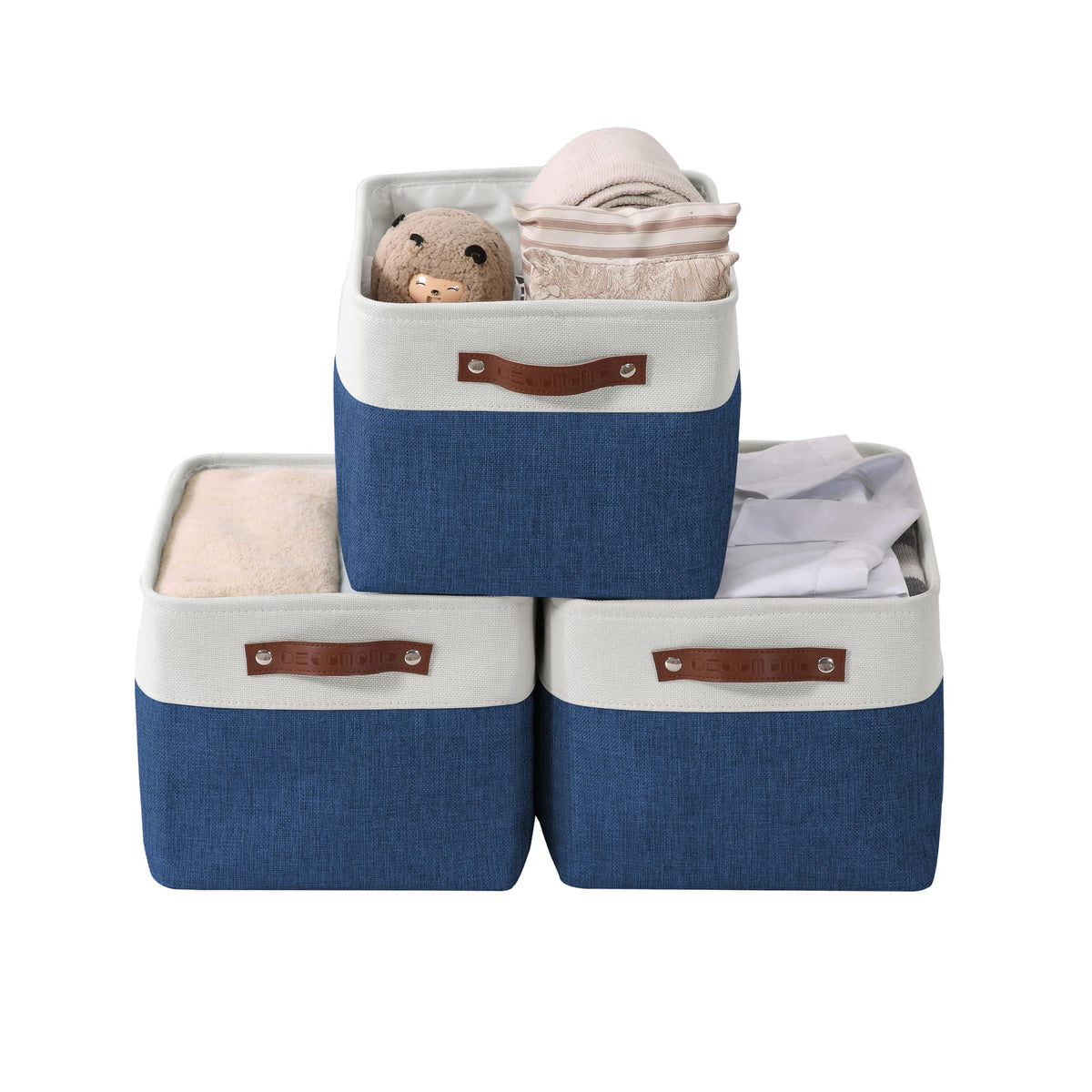 DECOMOMO Storage Bins, Large Fabric Storage Baskets for Shelves 1 Pack
