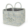 Floral Fabric Storage Basket Car Interior Storage Basket Underwear Sundries Laundry Baskets Supplies Home Organizer Bag (Red plaid)