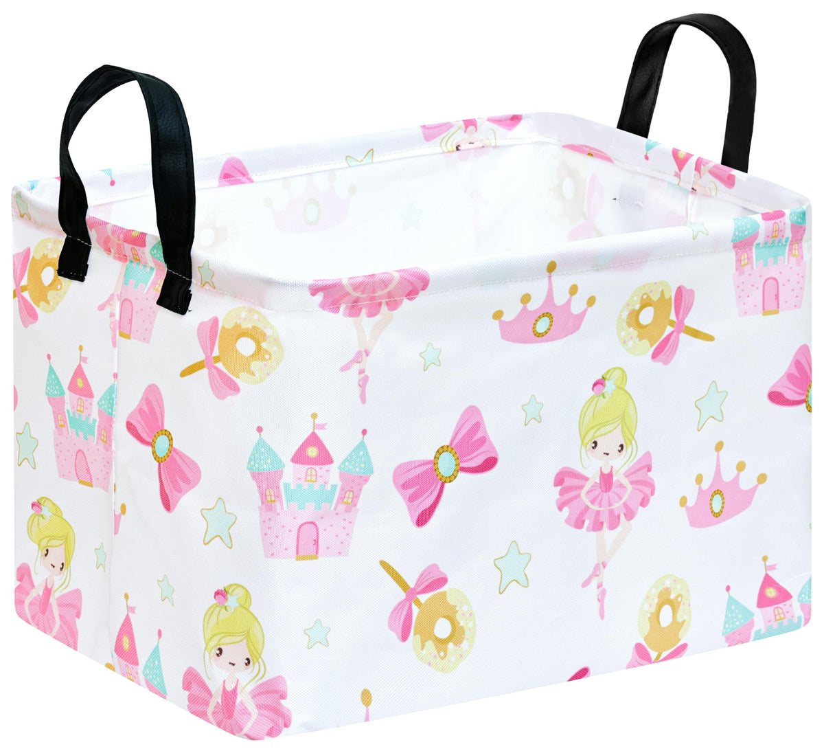 Spring Flower Gift Storage Basket Rectangle Storage Organizer for Nursery Hamper Home Bedroom Laundry Hamper Shelf Baskets.