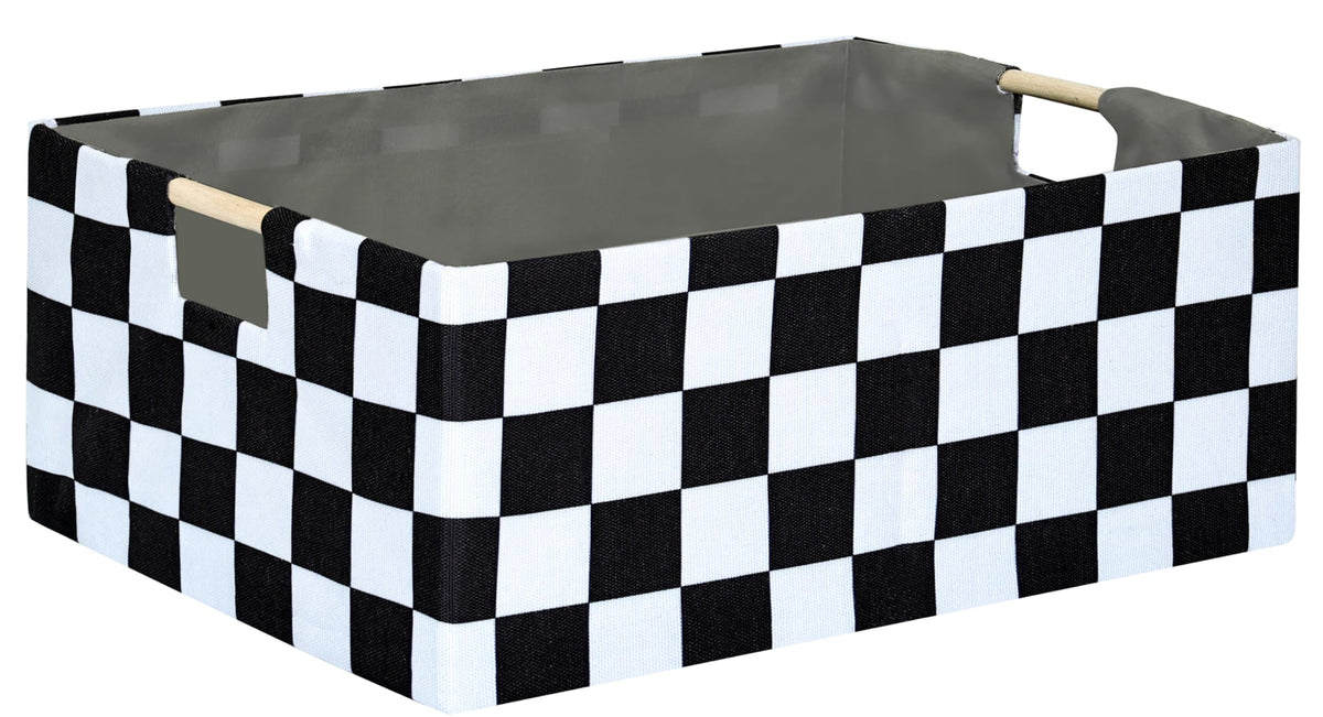 Storage Bin for Shelves Rectangle Closet Baskets Foldable Box with Handles, Gray Storage Bins, Storage Boxes for Home Office Car Dormroom