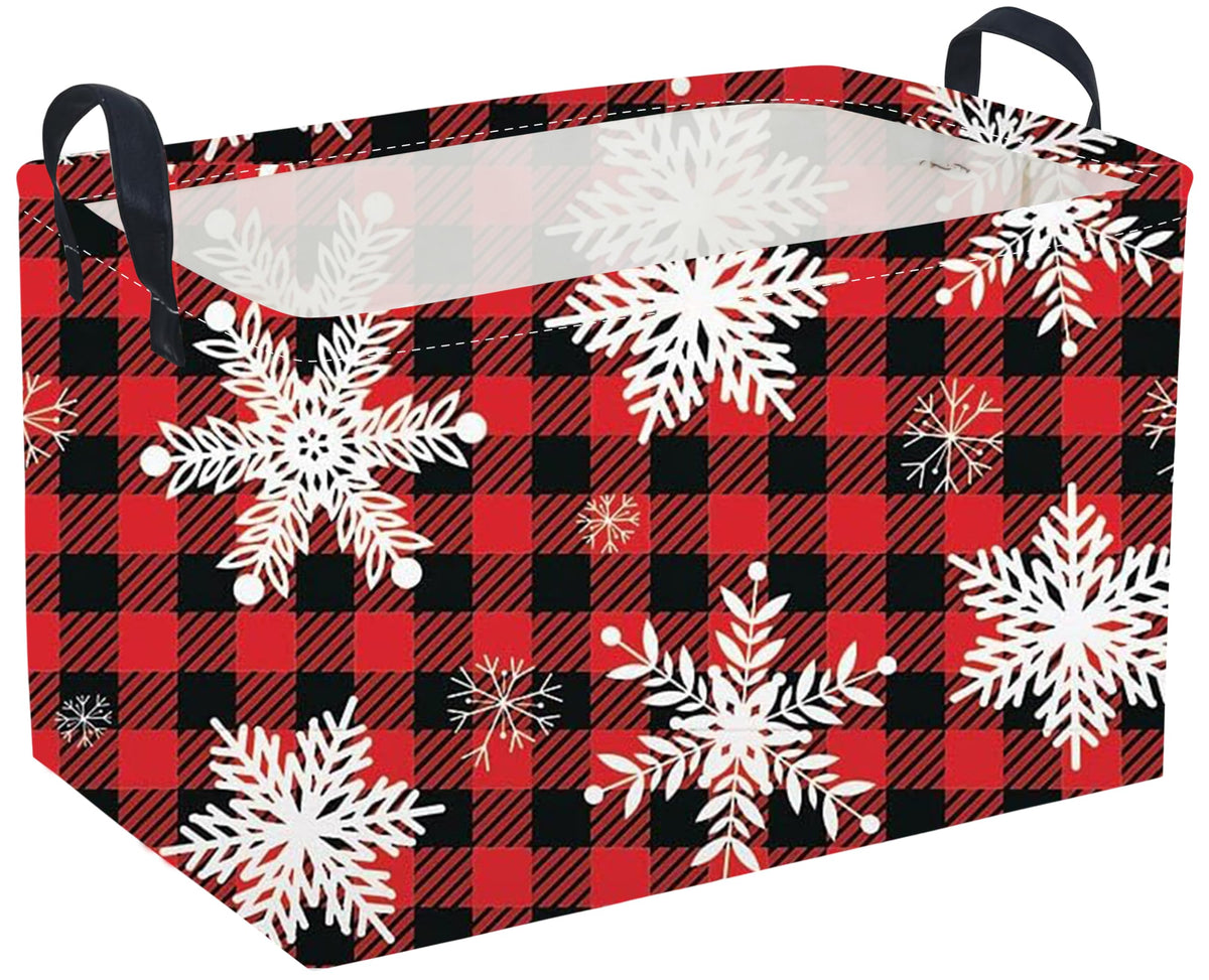 Rectangular Canvas Storage Bins,Waterproof Storage Basket,Collapsible Tree Organizer Bin with Handles for Clothes Storage,Book Bag (Tree)