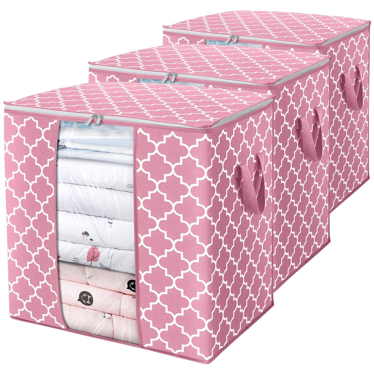 Storage Bags 3 Pack 100L Clothes Organization and Storage Containers