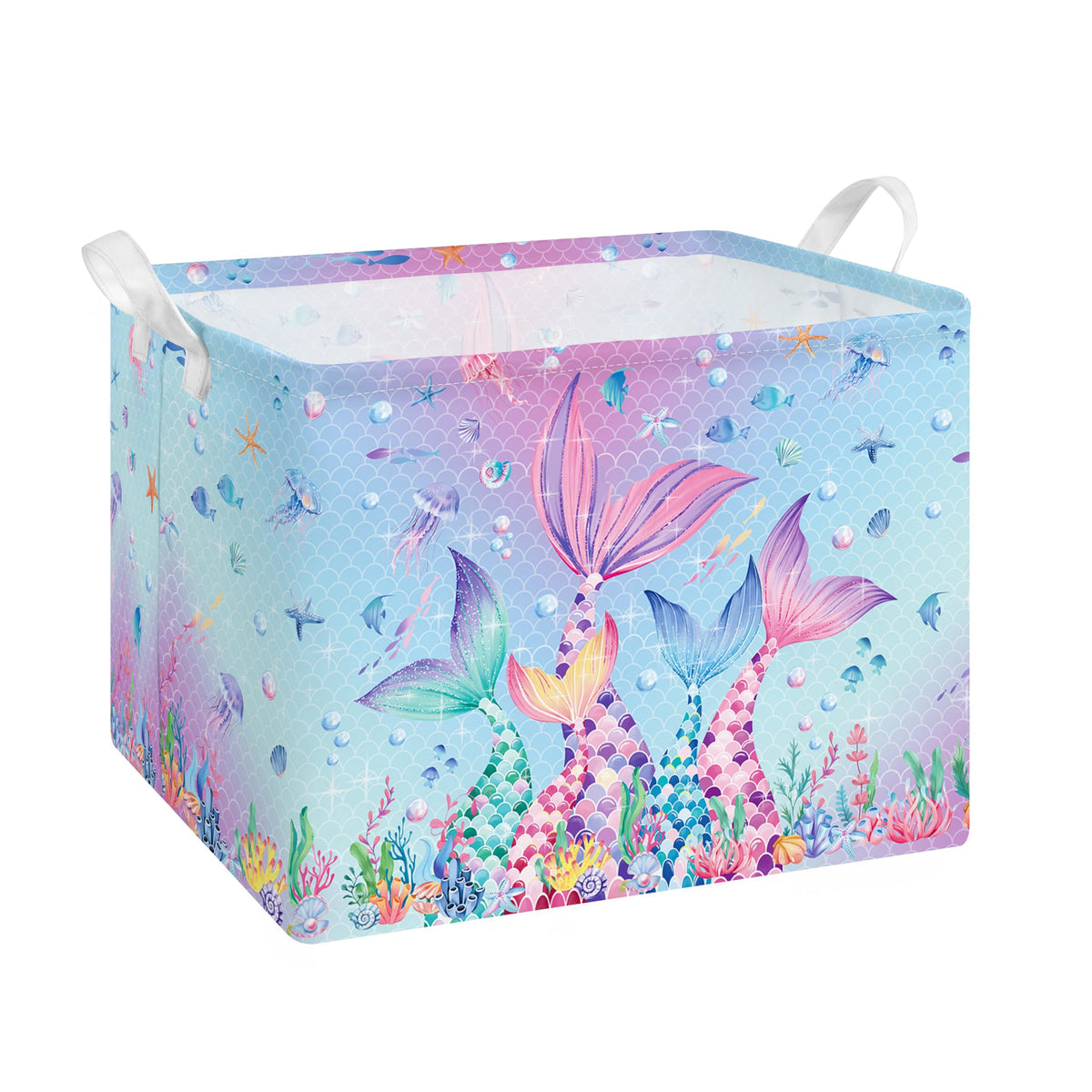 Collapsible Storage Basket Collapsible Fabric Laundry Basket with Handles