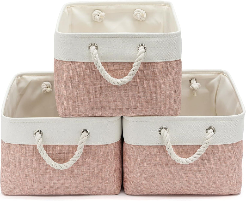 15.7x11.8x8.26 Inch Fabric Large Storage Bins with Handles 3 Pack