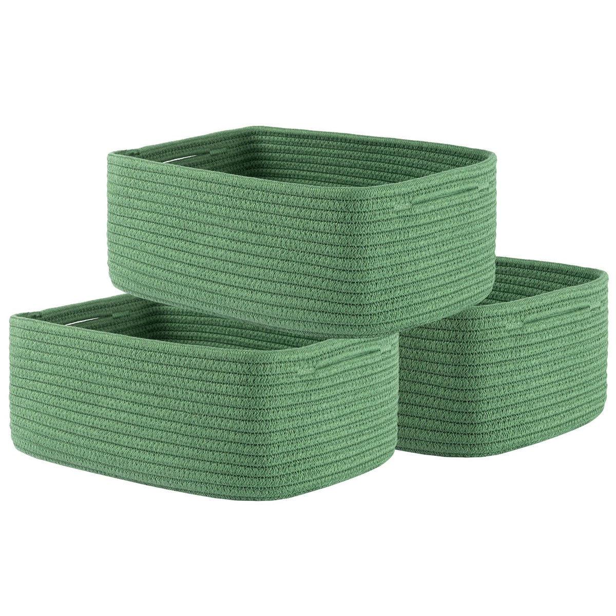 KALLAX Small Woven Storage Basket for Organizing, 12 x 8 x 4.5 inch, 3 Pack