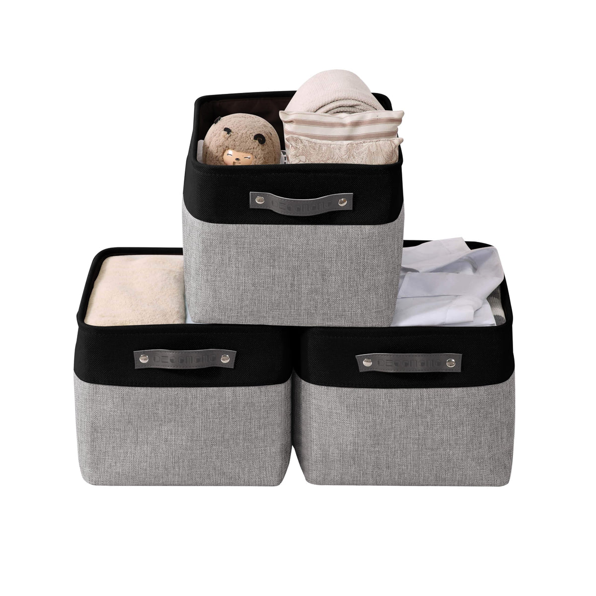DECOMOMO Storage Bins, Large Fabric Storage Baskets for Shelves 1 Pack