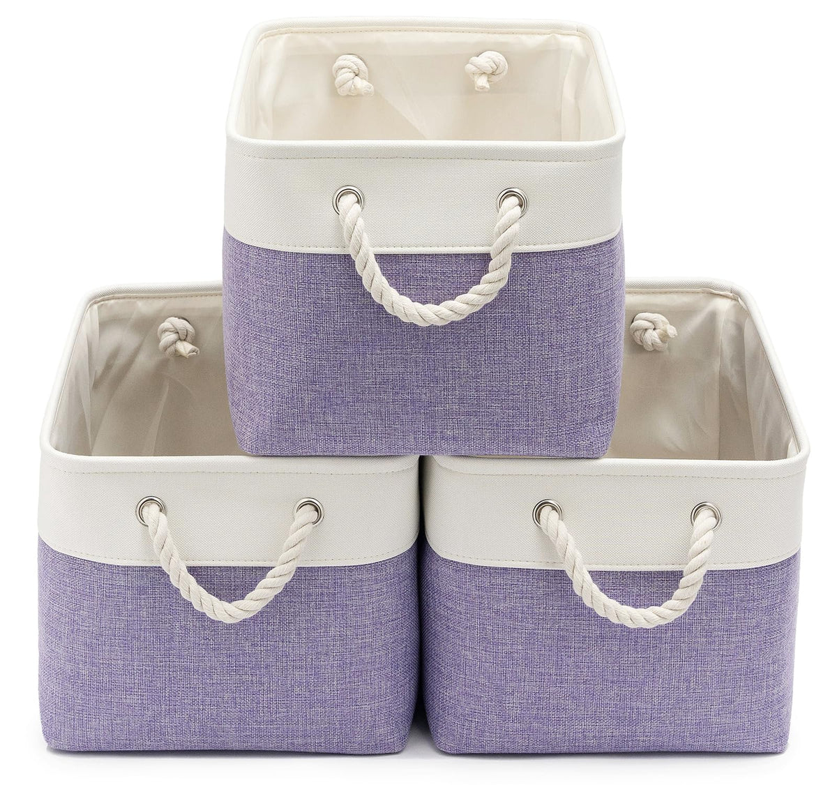 15.7x11.8x8.26 Inch Fabric Large Storage Bins with Handles 3 Pack