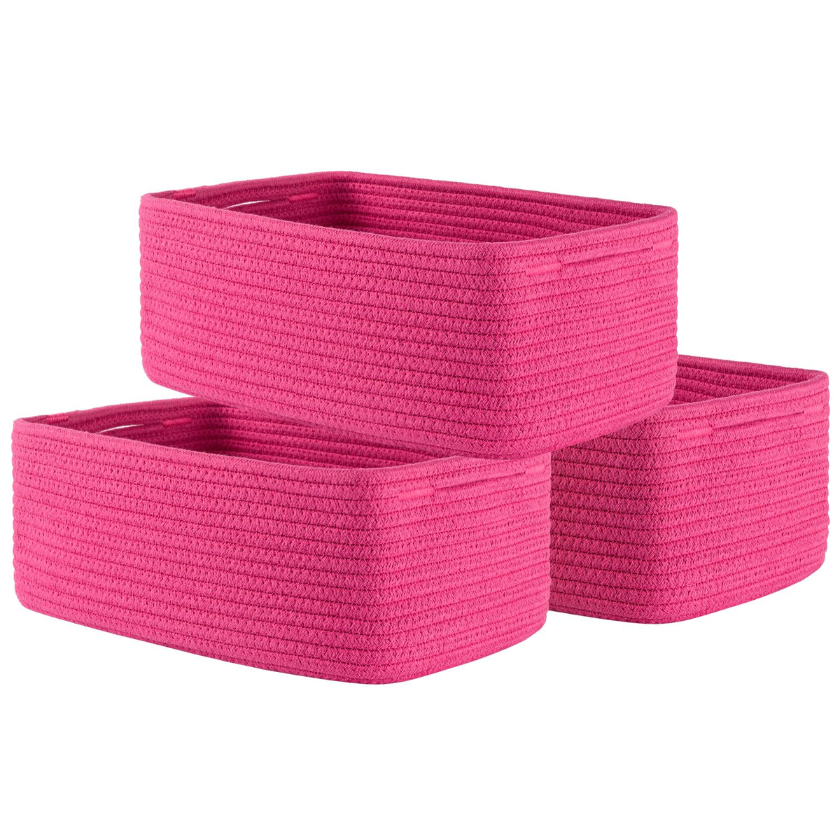 KALLAX Small Woven Storage Basket for Organizing, 12 x 8 x 4.5 inch, 3 Pack