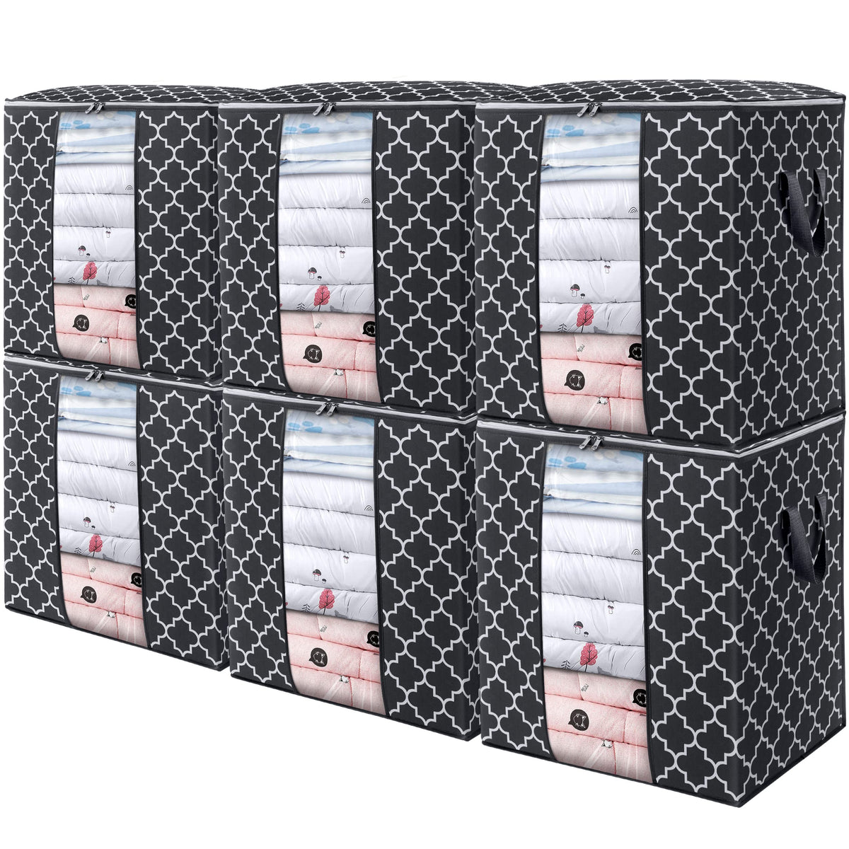 Storage Bags 3 Pack 100L Clothes Organization and Storage Containers